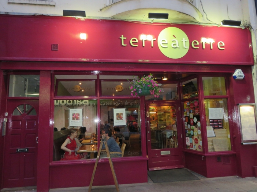 vegetarian restaurant Terre a Terre, Brighton, UK