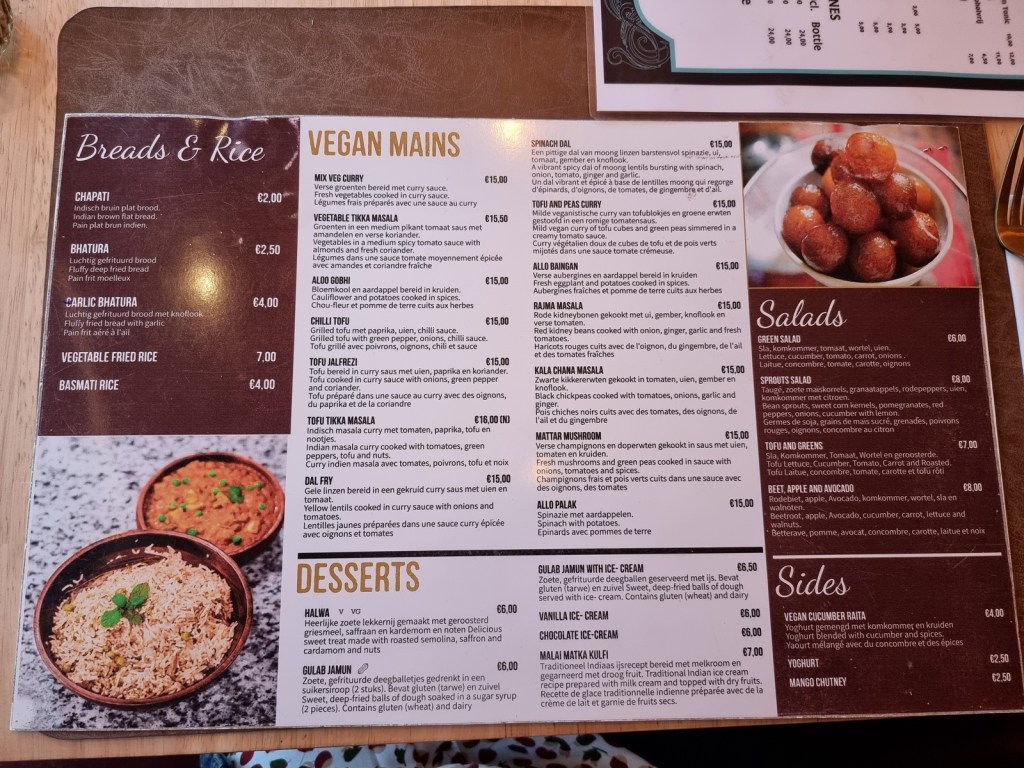 330 Lovely Indian Food at Garlic & Greens, Brugge The Bruges Vegan